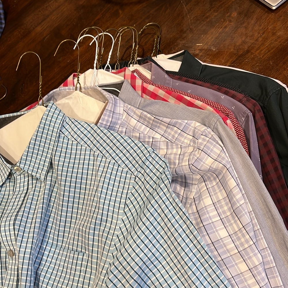 (TWELVE)REACTION KENNETH COLE BUNDLE Men’s Dress shirts!!! SUPER SLIM FIT - Picture 2 of 3